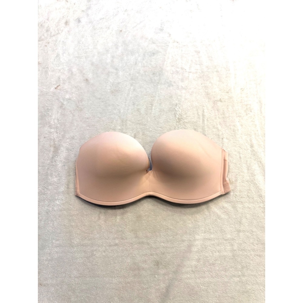 Delimira Women Nude Beige Seamless Strapless Underwire Bra 42C H096